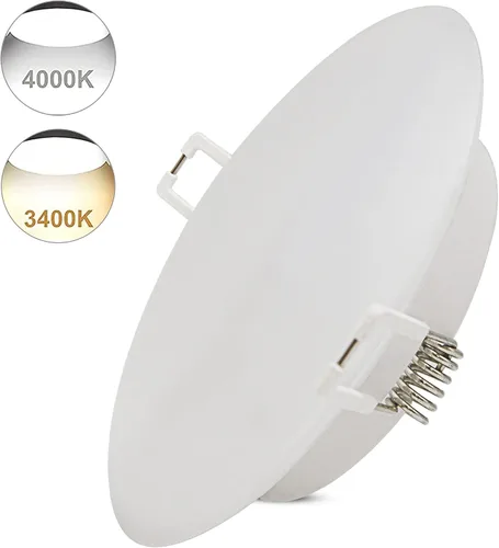 Vista 8 de Lámpara de techo empotrable LED de 12 voltios, luz de disco de 3 pulgadas, regulable 4 W 3500 K blanco cálido, luz interior de montaje empotrado