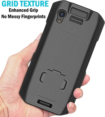 Vista 4 de Nakedcellphone Kickstand para Zebra TC21 TC26 Funda de teléfono - Negro