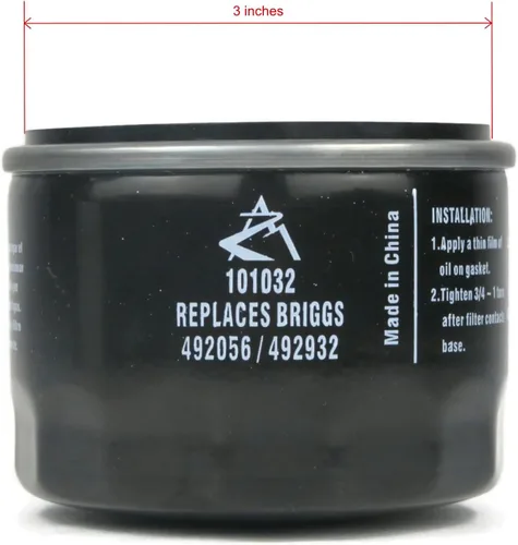 Vista 3 de The ROP Shop Juego de 12 filtros de aceite para láser 93097, 93123, 93278, New Holland 1205001, 492932