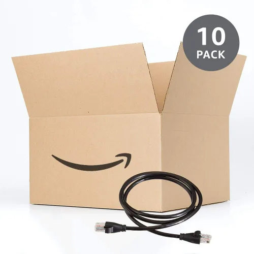 Vista 6 de Amazon Basics - Cable de conexión Ethernet RJ45 Cat 6, velocidad de transferencia de 1 Gpbs, conectores chapados en oro, 3 pies - Paquete de 10