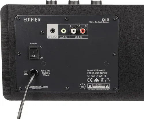 Vista 6 de Edifier D12 - Altavoces de computadora de escritorio integrados con Bluetooth 5.0, altavoz estéreo inalámbrico de mesa de 70 vatios RMS con salida
