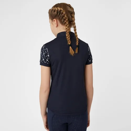 Vista 5 de HORZE Fia - Camisa de equitación ecuestre de manga corta para niños que absorbe la humedad para mostrar o entrenar