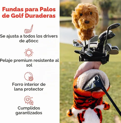 Vista 5 de Daphne's Headcovers Fundas unisex de laboratorio negras, talla L