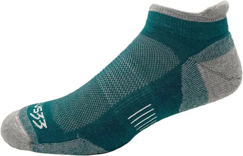 Vista 7 de USA Made - Micro Cushion No Show Tab Socks - Running Socks - Merino Wool - Mountain Heritage S32 Micro + Cojín Avena