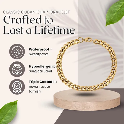 Vista 9 de Love You This Much Pulsera cubana de promesa, regalo romántico para novio, regalo de agradecimiento para novio, bonito regalo pequeño para novio