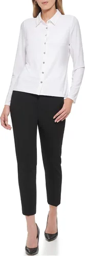 Vista 2 de Tommy Hilfiger Top de trabajo suave de manga larga para mujer