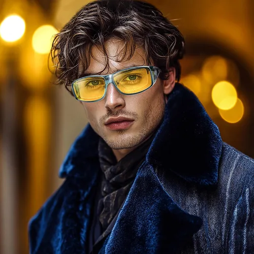 Vista 60 de Night Vision Driving Glasses for Men & Women - Polarized Anti Glare Fit Overs with Wrap-Around HD Yellow Lens