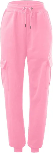 Vista 3 de Pantalones cargo para mujer, holgados, casuales, de cintura alta, pantalones deportivos con cordón, pantalones para correr, tallas S-3XL