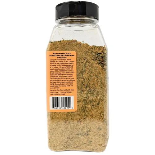 Vista 4 de Andy Roo 's Condimento criollo de frijoles rojos (sin sal, sin MSG), coctelera a granel de 18 onzas