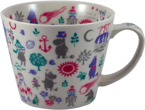 Vista 9 de Taza de sopa con diseño del mapa del Valle de Moomin Yamaka Japón