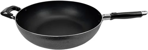 Vista 2 de Sartén antiadherente de aluminio de 13.5 pulgadas, sartén para cocinar huevos, mango lateral