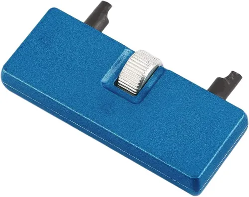 Vista 5 de MMOBIEL Abridor de caja de reloj, llave de tornillo ajustable compatible con reemplazo de batería y reparación de relojes, Azul, Compacto