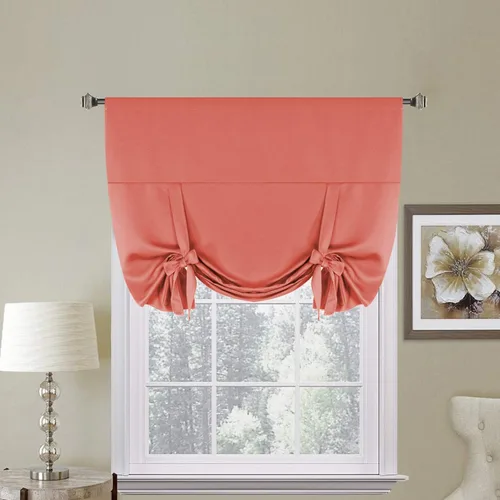 Vista 20 de H.Versailtex Estor Enrollable Borgoña para Ventana Pequeña con Aislamiento Térmico de Ahorro de Energía Panel de Cortina Corta con Bolsillo