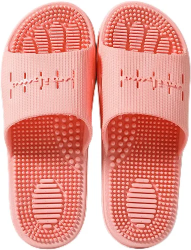 Vista 15 de Promociona la circulación sanguínea, cómodas pantuflas de masaje, pantuflas antideslizantes de fondo grueso, color negro, 40-41, sandalias