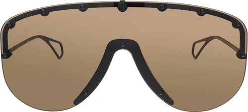 Vista 2 de Gucci GG0667S BLACKBROWN 991140 - Gafas de sol para hombre Color negro mate