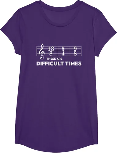 Vista 62 de Musician - Camiseta con texto en inglés "These are Difficult Times", talla S