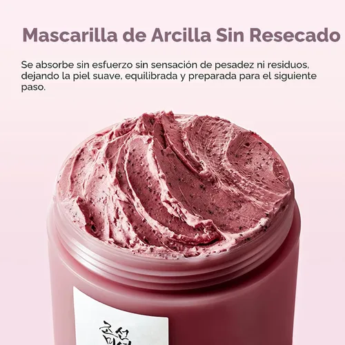Vista 6 de Beauty of Joseon Crema de Lodo de Frijol Rojo para Refrescar los Poros, Máscara Hidratante de Limpieza Facial, Cuidado de la Piel Coreana