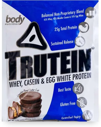 Vista 8 de Body Nutrition Trutein Polvo de Proteína Alto: 45% Suero, 45% Caseína, 10% Clara de Huevo, Sin Gluten, Bajo en Sodio, Polvo de Proteína de Suero