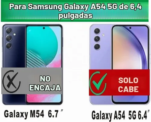 Vista 2 de Funda transparente compatible con Samsung Galaxy A54 5G