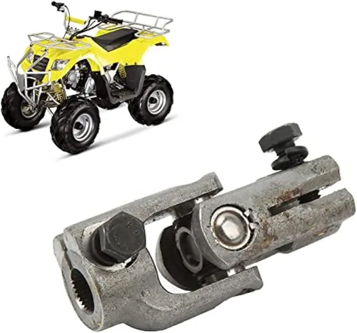 Vista 3 de Junta universal de dirección 30T 0.551 in aleación de acero resistente nudillo de dirección junta compatible con Go Karts ATV UTVs