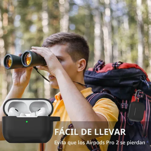 Vista 4 de Funda para Airpods Pro 2/1 Gen para hombres, mujeres y niñas, funda compatible con Airpods Pro de 2ª/1ª generación, funda protectora de silicona