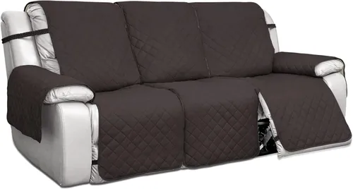 Vista 13 de PureFit Fundas de Sofá Reversibles Resistentes al Agua para Sofá Reclinable de 3 Asientos - Funda Antideslizante para Sofá Reclinable Dividido de 3