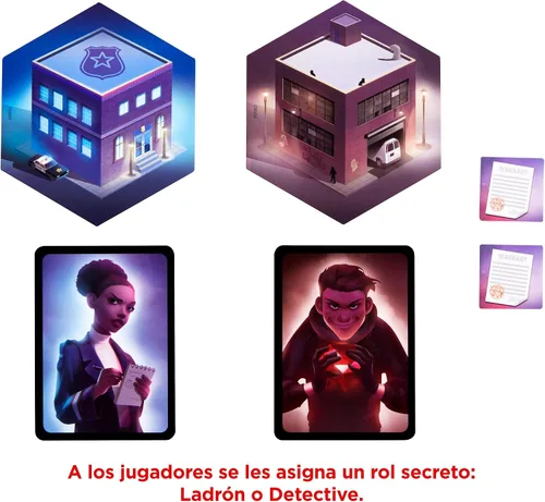Vista 3 de Mattel Jewel Heist - Juego de estrategia de equipo con tabla, bóveda, joyas, juego de roles misterioso, deducción social para adultos, familias