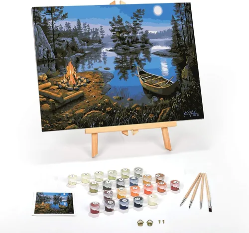 Vista 38 de Ledgebay Kit de Pintura por Números DIY para Adultos, Lienzo Enmarcado para Principiantes a Avanzados, Kit de Pintura por Números, los Kits Incluyen