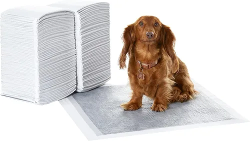 Vista 8 de Amazon Basics Almohadillas para control de olor de carbón para perros y cachorros, 5 capas a prueba de fugas súper absorbentes, superficie de secado