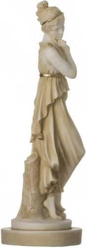Vista 4 de BEAUTIFUL GREEK STATUES Perséfone Diosa del Inframundo Primavera Flor Dorada Estatua Vegetación 7