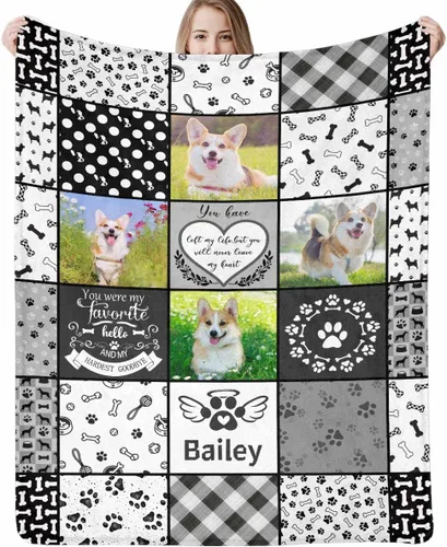 Vista 12 de Manta personalizada con cara de gato y nombre de forro polar suave, divertida manta de fotos de varios tamaños, mantas personalizadas para sofá
