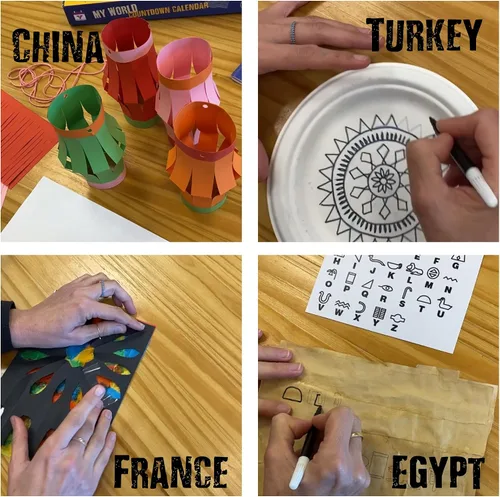 Vista 6 de Calendario de Adviento My World 2025: visita 24 países, explora diferentes culturas, crea artes y manualidades originales de cada país. A partir