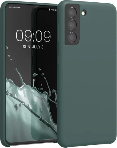 Vista 200 de kwmobile Funda compatible con Samsung Galaxy S9 - Funda de silicona TPU con acabado suave - Blue Reef