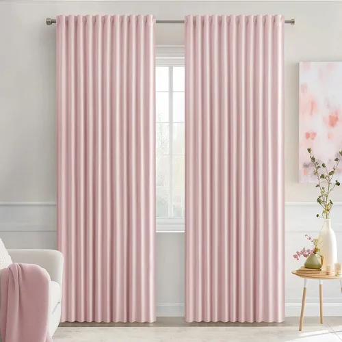 Vista 63 de MIULEE Cortinas opacas con pestaña trasera de 63 pulgadas de largo, juego de 2 paneles para sala de estar, dormitorio, privacidad, bolsillo