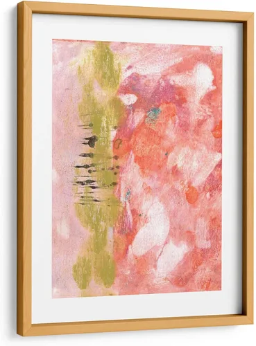 Vista 7 de Canvas Lab Rosy Composition II by Naomi McCavitt 11 x 15 in Fine Art Framed Print, Frame Color: Black, With Mat