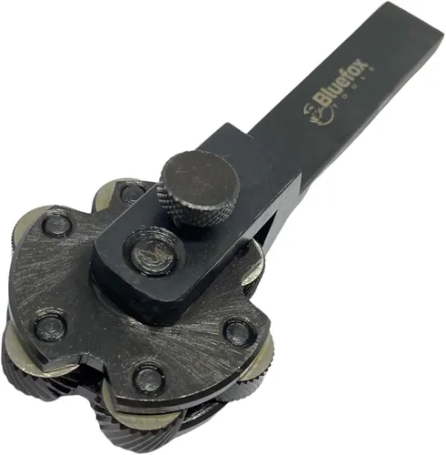 Vista 2 de Portaherramientas de Moleteado de Torno de 6 Cabezales 3/4 por 5 Pulgadas Cabeza Giratoria Diamantes de Moleteado Múltiple 3 Pares de Ruedas
