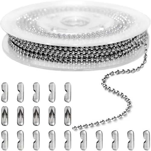 Vista 18 de Jishi Cadena de serpiente de oro de 33 pies de 0.047 in, cadenas para hacer joyas, collares, pulseras, suministros de joyería, hallazgos – Rollo