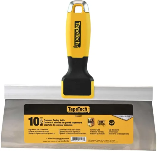 Vista 2 de TapeTech Cuchillo de cinta de acero inoxidable prémium de 10 pulgadas (TK10SSTT)