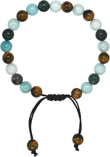 Vista 52 de Pulsera del zodiaco de cristales curativos
