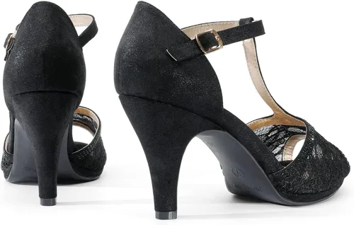Vista 3 de Dream Pairs, Amore - Sandalias modernas para mujer, con tacón de aguja y puntera abierta