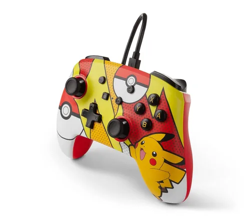 Vista 4 de NINTENDO SWITCH PIKACHU POP ART WIRED ENHANCED CONTROLLER POWER A