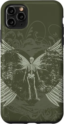 Vista 13 de Y2K Grunge Aesthetic Alt Goth Fairy Skeleton Wings Case for iPhone 17
