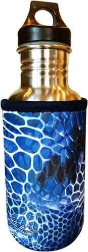 Vista 50 de Funda de neopreno para botella de agua Koverz, funda de neopreno, se ajusta a botellas de agua de 24-30 oz, lavable y reutilizable, tamaño grande