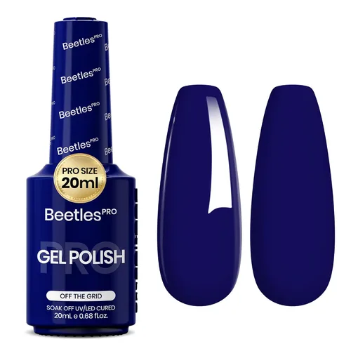 Vista 10 de Beetles PRO - Esmalte de gel blanco, color blanco de 0.7 fl oz A - Creme White Ansiedad de calma