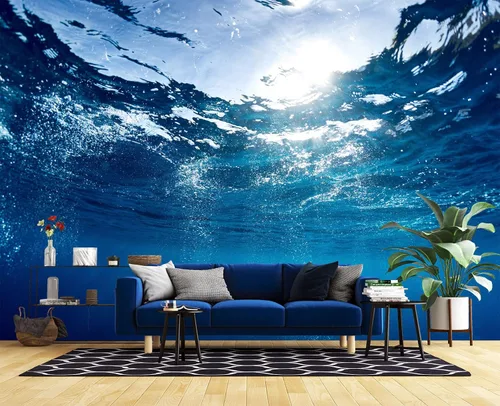 Vista 30 de Papel tapiz mural de pared 3D de metal rojo y negro para dormitorio, 137" x 100