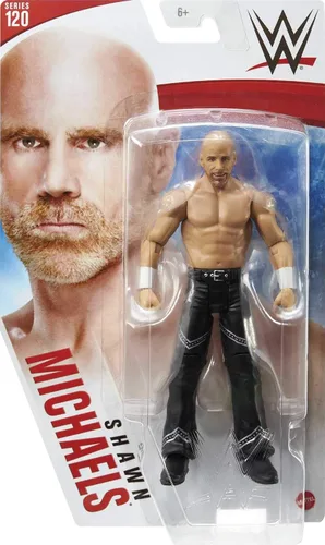 Vista 5 de WWE Shawn Michaels - Figura de acción de la serie 120, figura de acción de 6 pulgadas, coleccionable para edades de 6 años en adelante