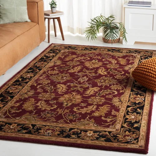 Vista 9 de Safavieh colección Heritage HG628A - tapete oriental tradicional hecho a mano de lana verde oscura y dorada, Lana, negro / beige (Black/ Beige)