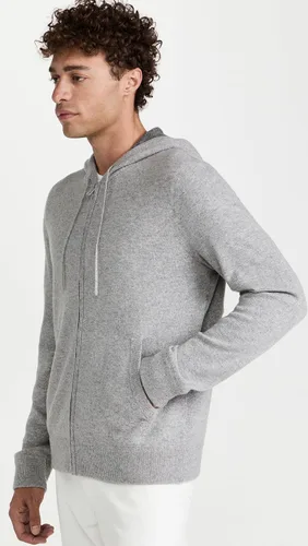 Vista 4 de Vince Sudadera con capucha de cachemira con cremallera completa para hombre