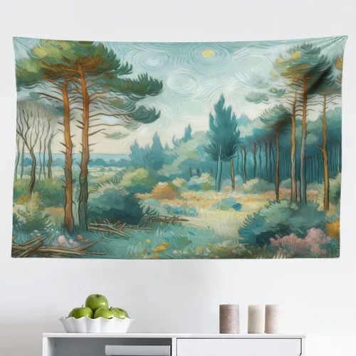 Vista 113 de Ambesonne Tapiz de arte afro, hombre negro fuerte con una corona de trazos impresión de pintura moderna, decoración de tela para colgar en la pared