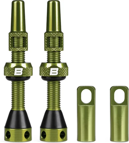 Vista 12 de BWSHLF Vástago de Válvula Sin Cámara Presta 40/44/55/60/65/70/80/100 mm, Kit de Vástago Presta de Aleación Super Ligera con Herramienta